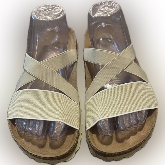 Papillio Birkenstock COSMA beige/gold stretch - Picture 3 of 8